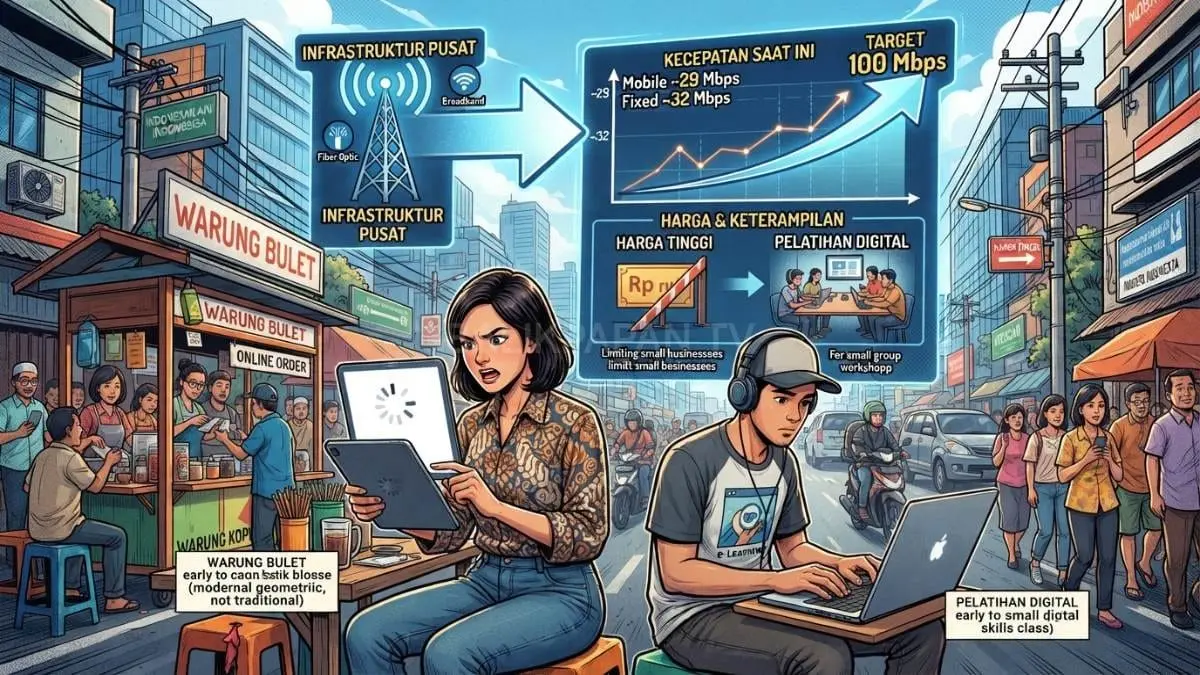 Konektivitas internet Indonesia diperkuat untuk mendukung akses digital yang cepat, stabil, dan terjangkau bagi masyarakat [BTV:AI]