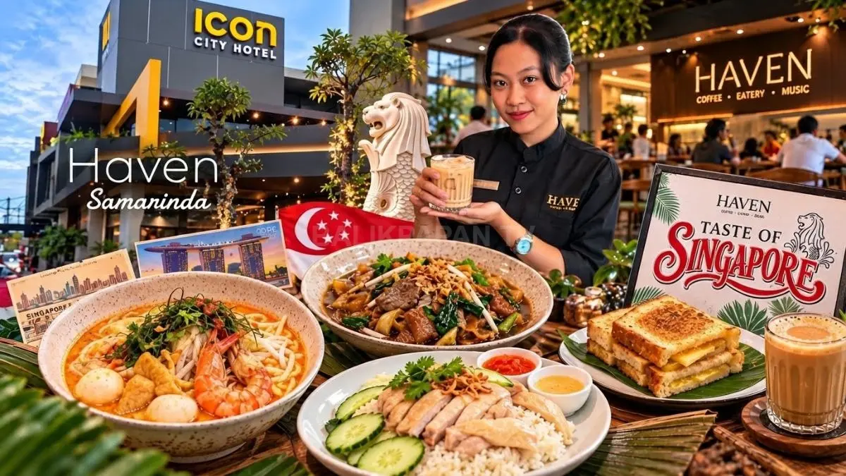 Empat sajian Taste of Singapore menghadirkan laksa, kwetiaw, chicken rice, dan kaya toast dengan karakter berbeda.