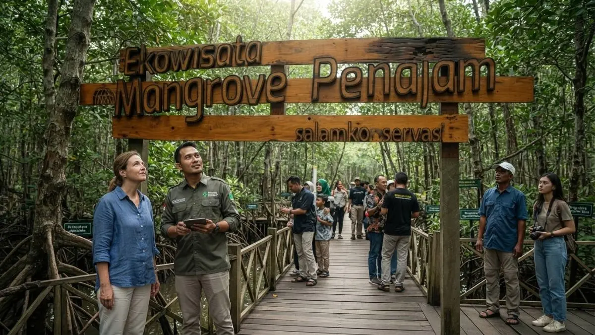 PPU menghadirkan wisata pesisir dan mangrove yang menawarkan pengalaman alam dekat kawasan IKN bagi wisatawan. (BTV/AI)
