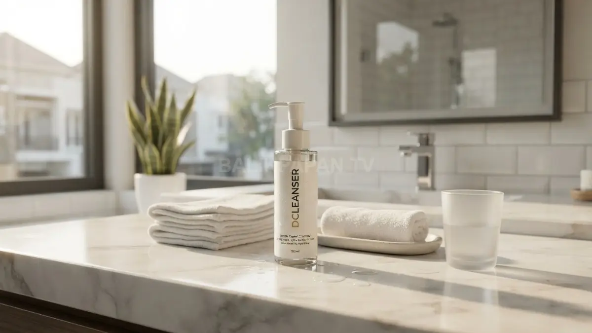 Cleanser lembut dapat membantu membersihkan wajah tanpa mengejar sensasi kesat, terutama bagi kulit yang mudah kering atau sensitif. *(BTV/AI)*