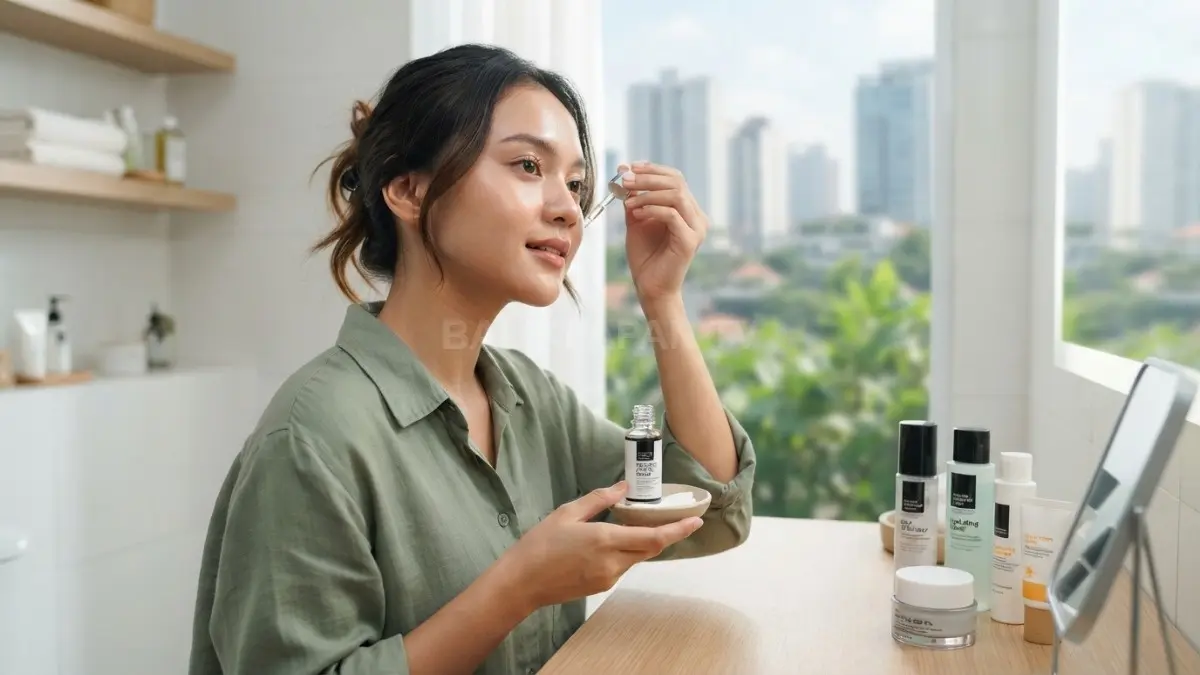 BHA membantu mengatasi minyak berlebih dan pori tersumbat, tetapi pemakaiannya tetap perlu disesuaikan. (BTV/AI)