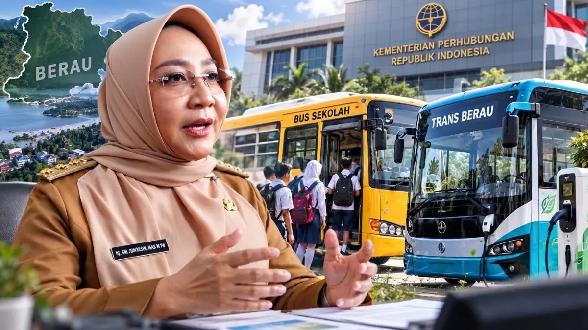 Bupati Berau Sri Juniarsih Mas mendorong dukungan Kemenhub untuk bus sekolah dan pengembangan Trans Berau.