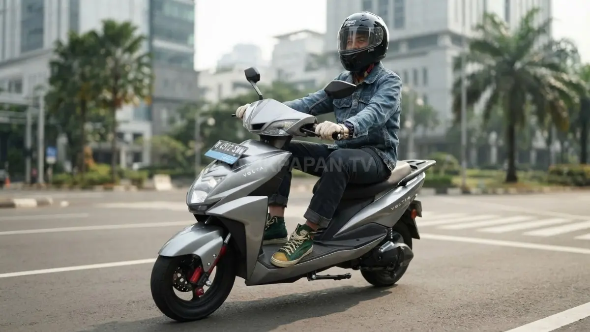 Volta 401 menawarkan fleksibilitas baterai dengan pilihan jarak tempuh hingga 120 kilometer dan kecepatan 60 km/jam.