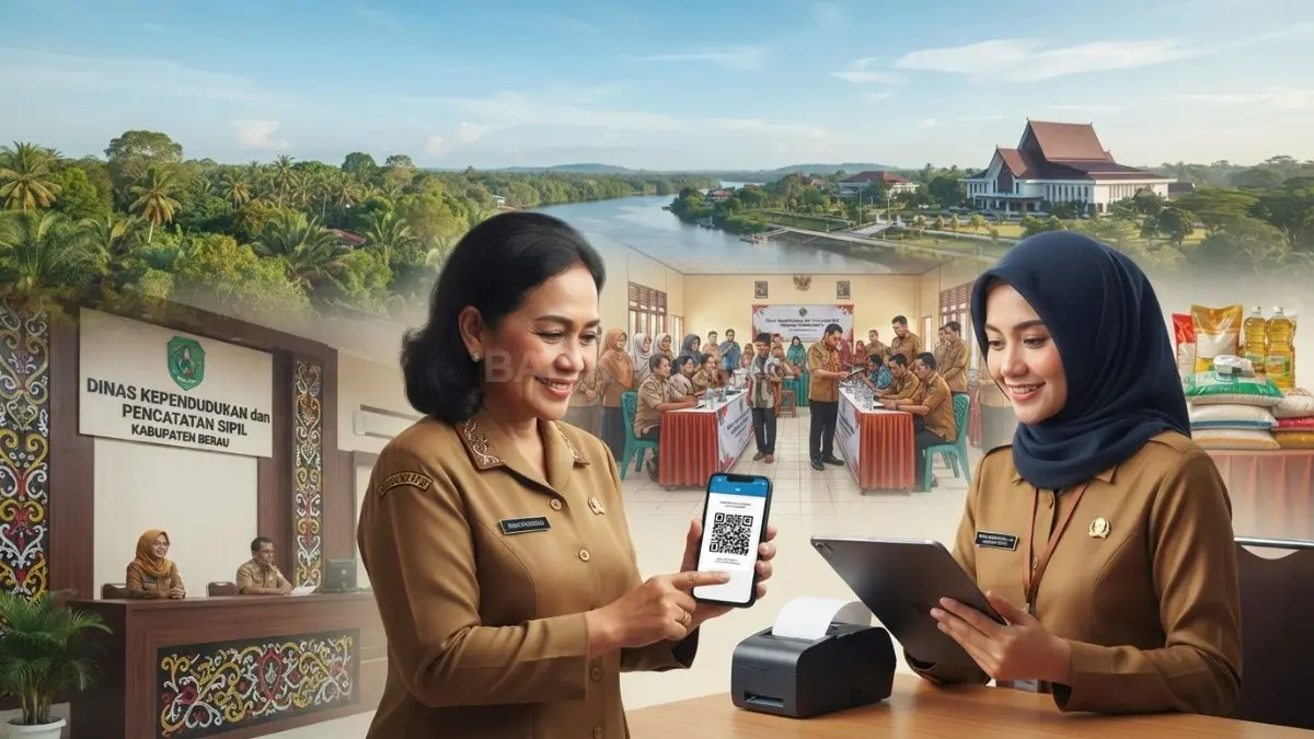 Aktivasi Identitas Kependudukan Digital menjadi bagian persiapan Berau menghadapi penerapan Perlinsos Digital.