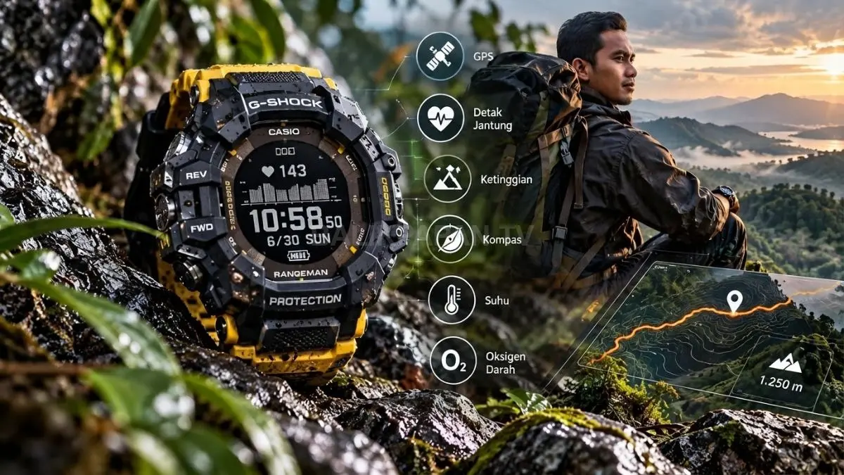 Casio G-Shock GPR-H1000 punya GPS dan enam sensor. Simak fungsi, batas navigasi, baterai, serta harga terbarunya, Ces!