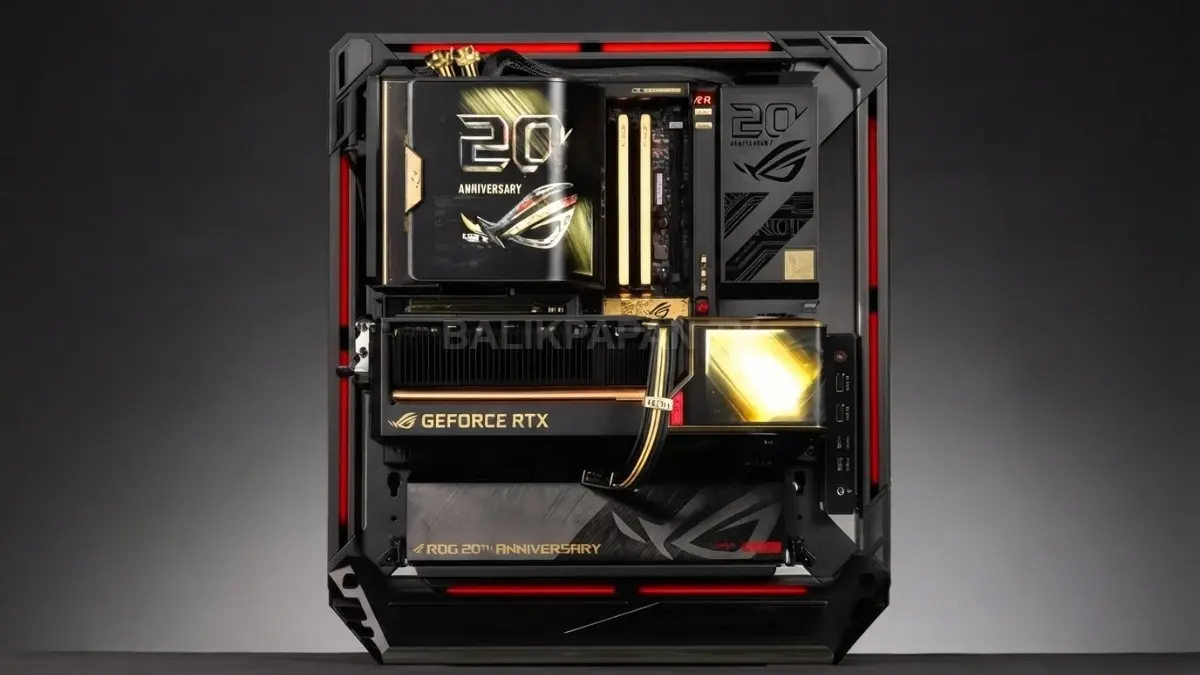 ASUS ROG Edition 20 memakai PSU Titanium III 3.000 watt untuk menopang rakitan gaming ekstrem (BTV/AI)