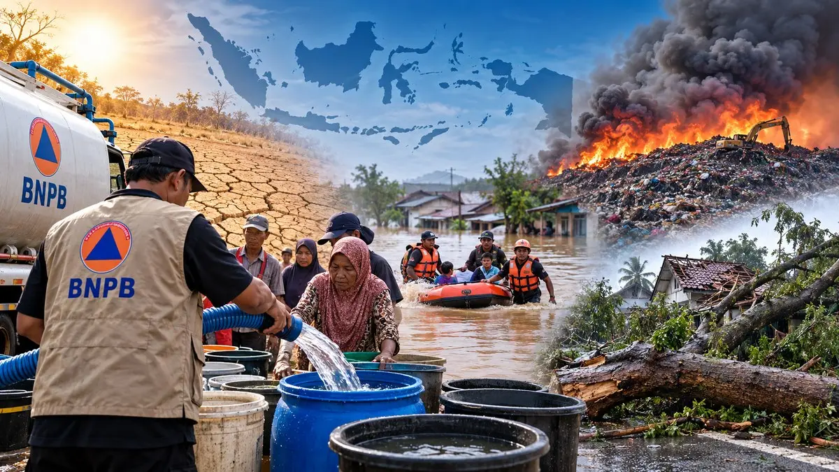 Bencana Kekeringan, Banjir, Kebakaran dan Cuaca Ekstrem di Sejumlah Wilayah Indonesia.