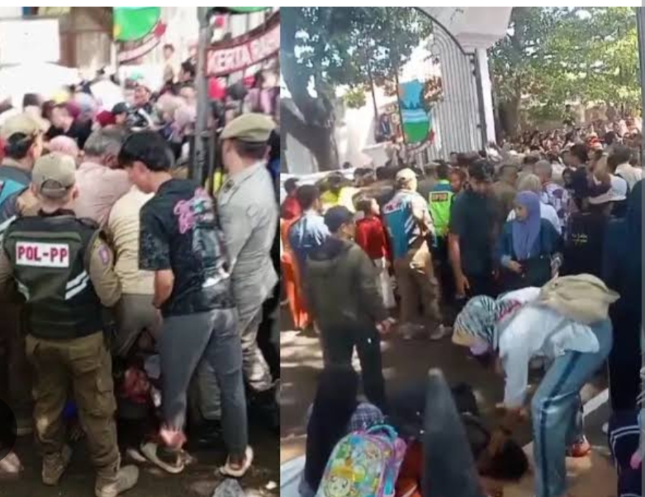 Suasana pecah saat antre makanan di resepsi pernikahan anak kdm