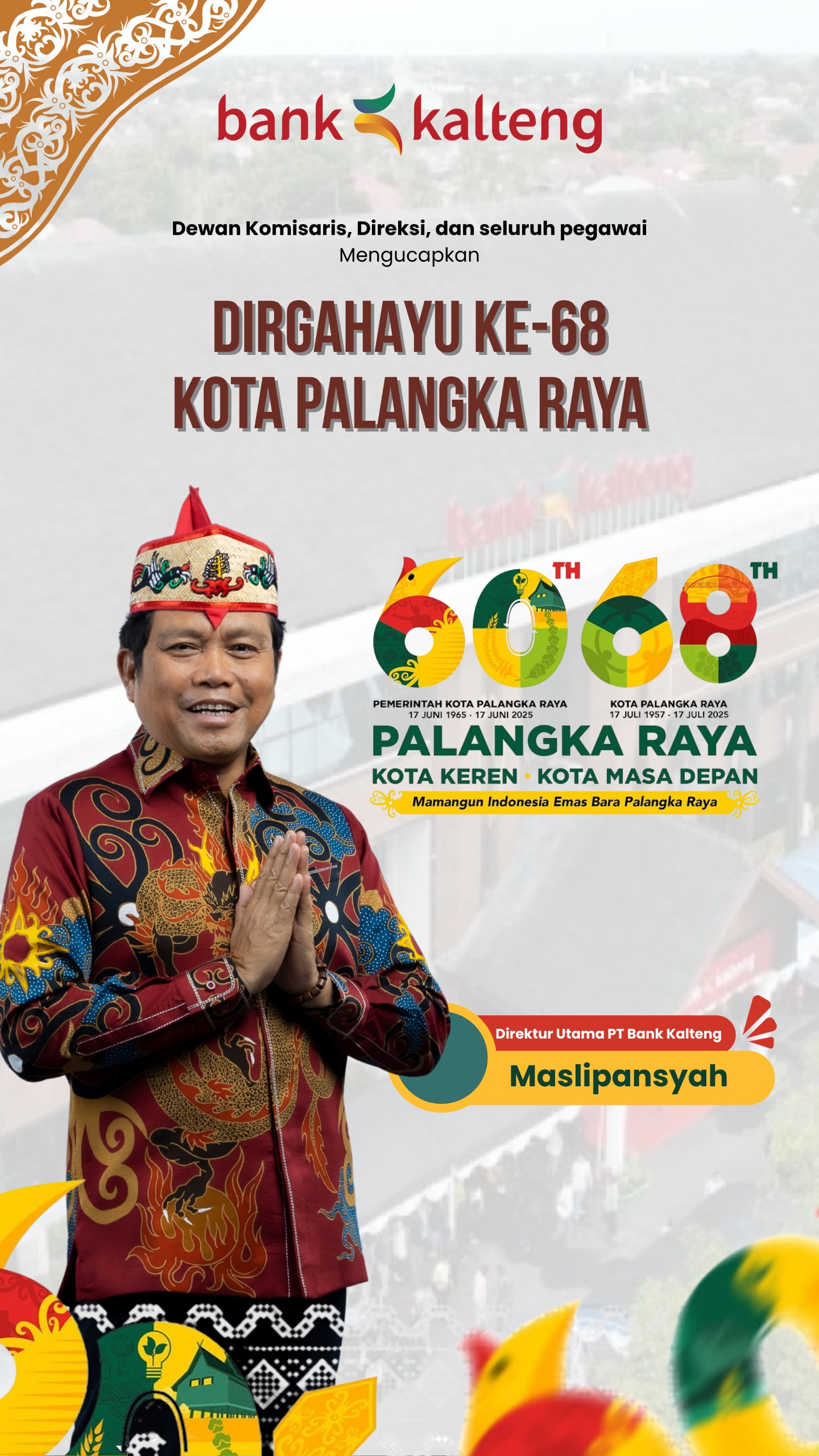 Dirgahayu ke-68 Kota Palangka Raya