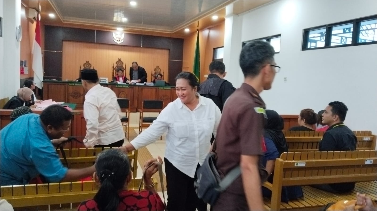 Sidang oknum bhayangkari. AGUS JAYA/KALTENG POS