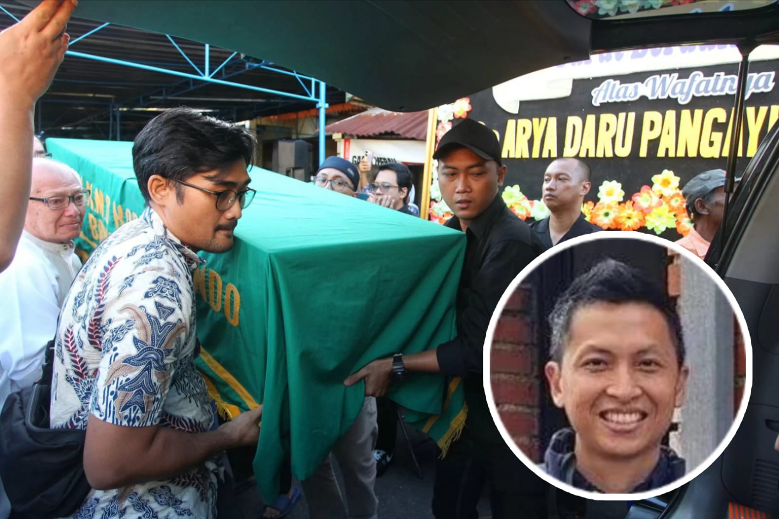 Jenazah Arya Daru Pangayunan.