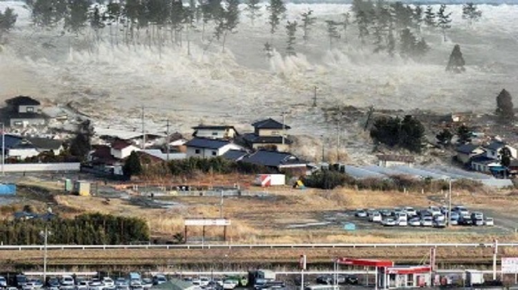 Ilustrasi tsunami.