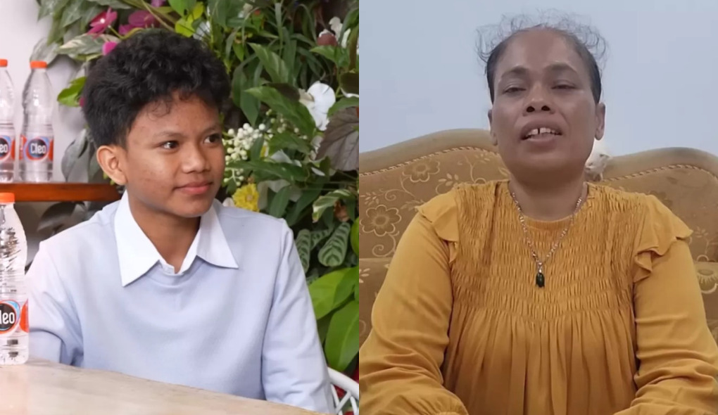Farel Prayoga dan ibu tirinya.