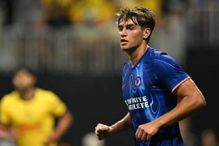Striker muda Chelsea, Marc Guiu. (Sumber: Getty Images)
