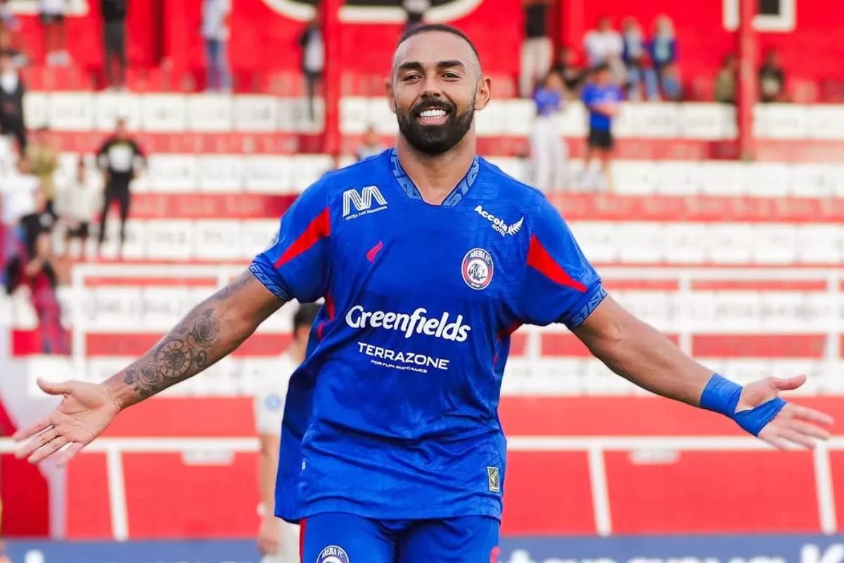 Dalberto pemain Arema FC jadi ancaman PSBS Biak.INSTAGRAM @DALBERTO94