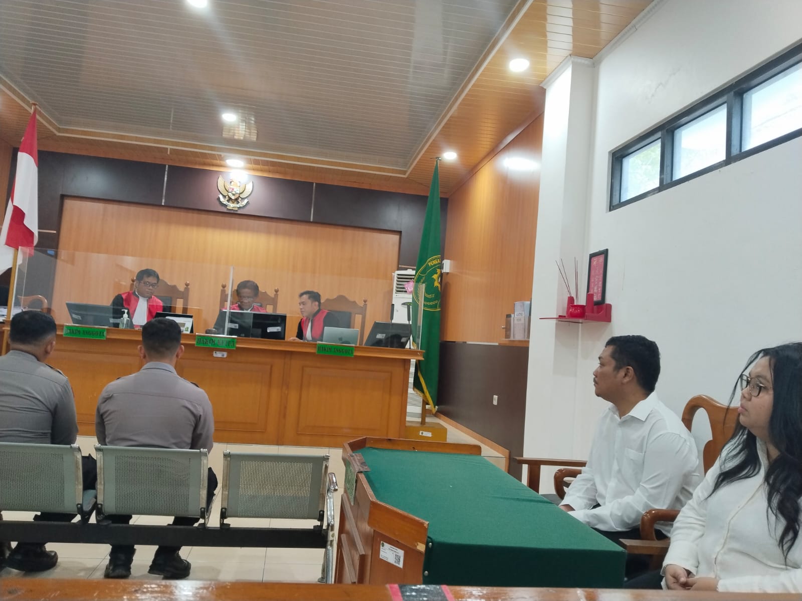 Dua terdakwa menjalani sidang beberapa waktu lalu.AGUS JAYA/KALTENG POS