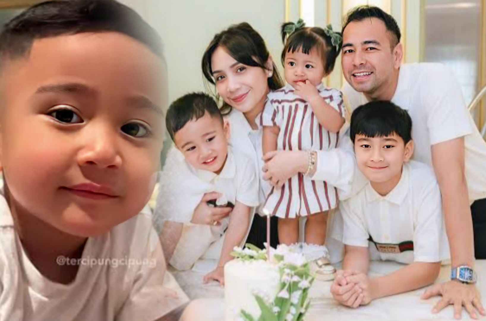 Raffi Ahmad bersama keluarga.