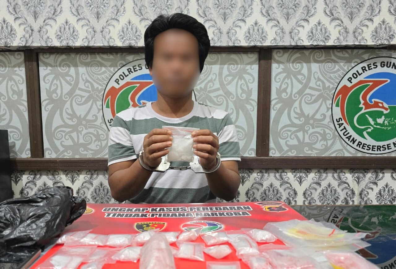 Pengedar narkoba berhasil diringkus oleh Satresnarkoba Polres Gunung Mas.