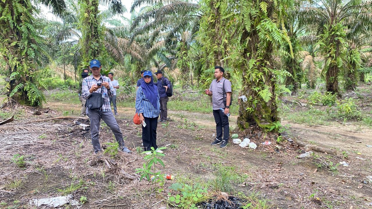 Ketua Gapoktanhut SBB Rosi, disela-sela kegiatanya, saat menerima kunjungan kementrian kehutanan, melakukan survei lapangan, di wilayah Gapoktanhut SBB. RUSLAN/KALTENG POS