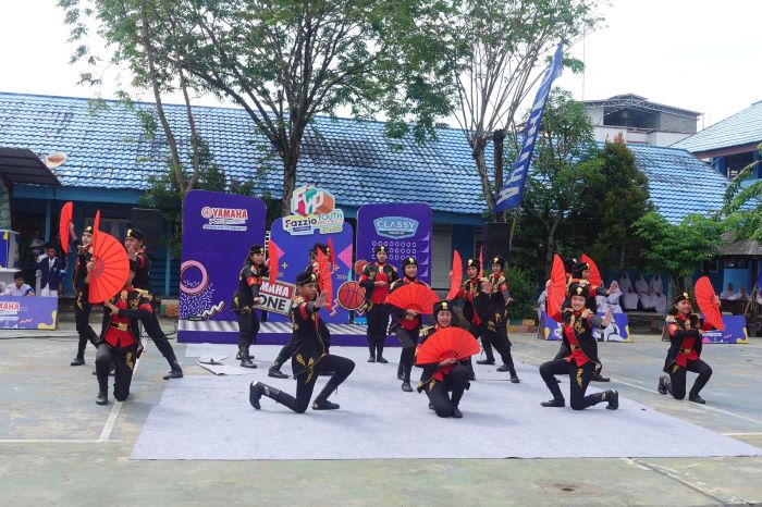 SUKSES: Even Fazzio Youth Project (FYP) dari PT STSJ Yamaha kembali hadir di Kota Banjarmasin. Tepatnya di di SMAN 1 dan 2 Banjarmasin.
