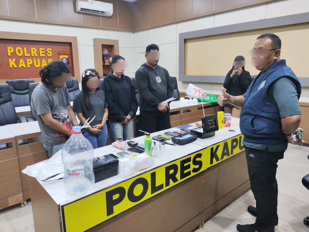 Penangkapan BNN Kalteng di Kapuas.HUMAS