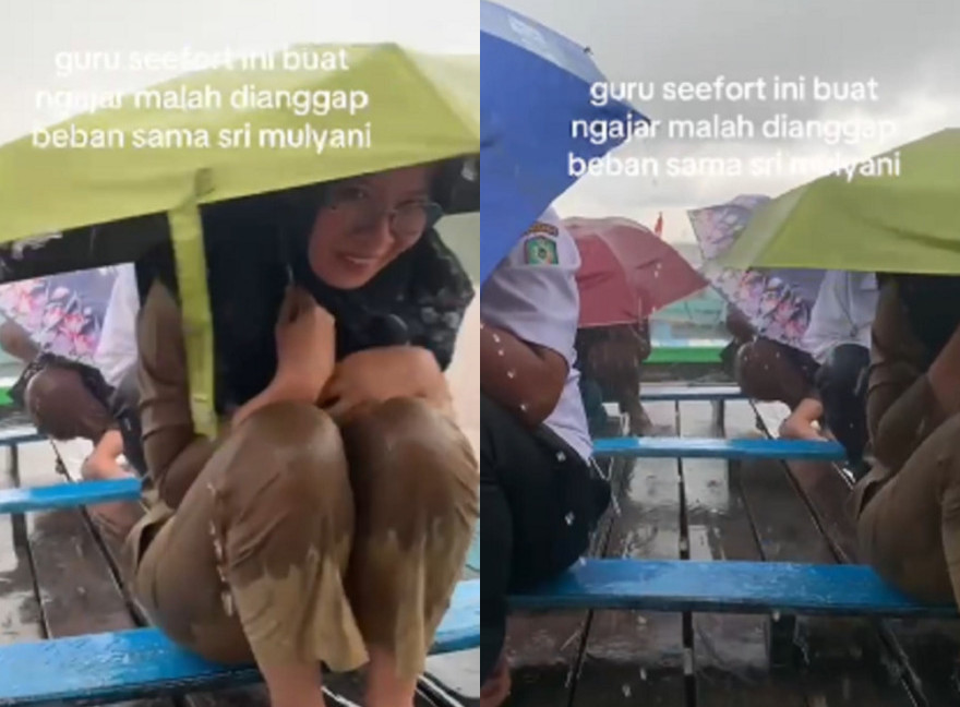 Perjuangan guru di pelosok Kotim.SCREENSHOOT VIDEO