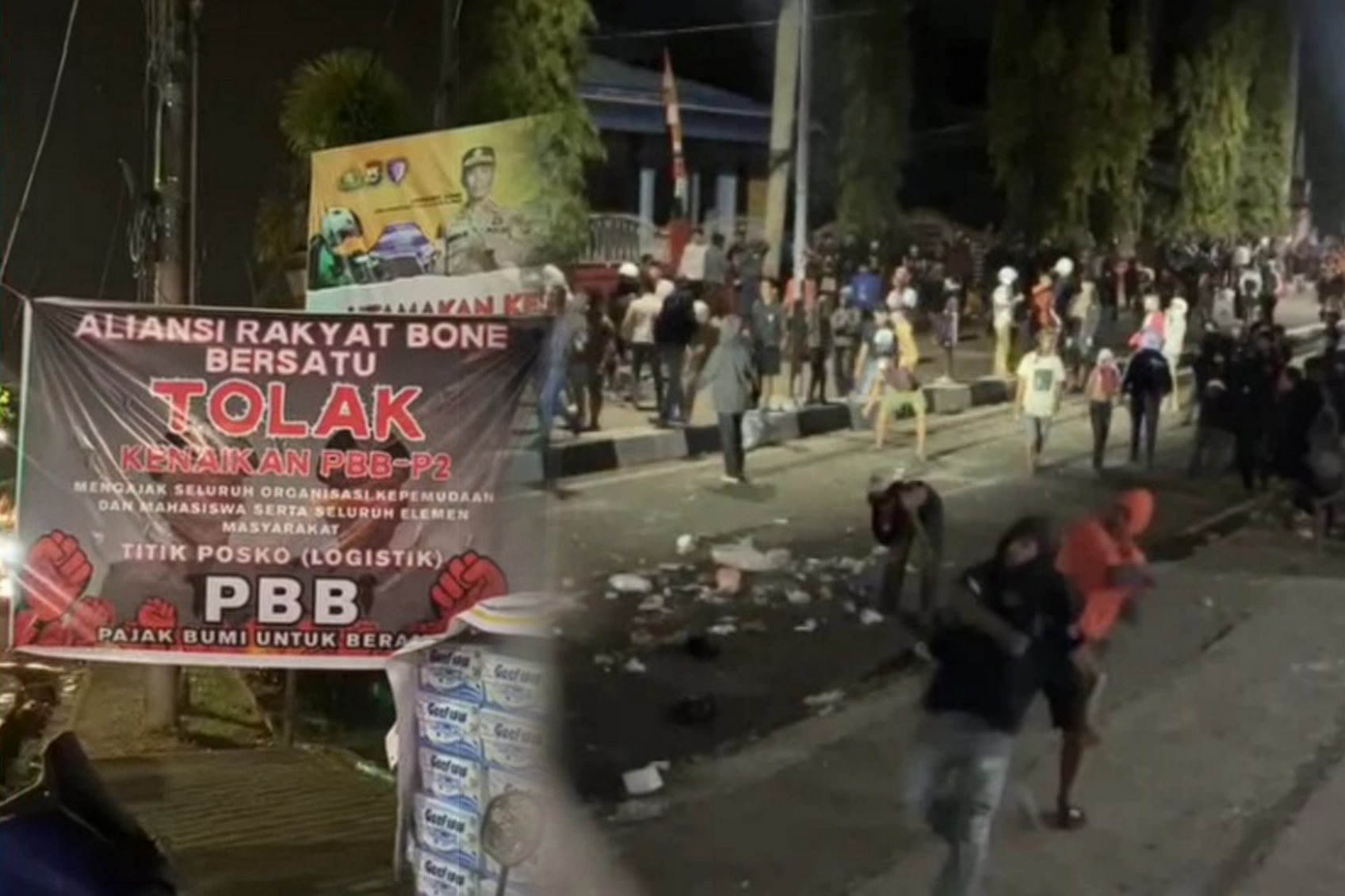 Demo Bone berujung ricuh.