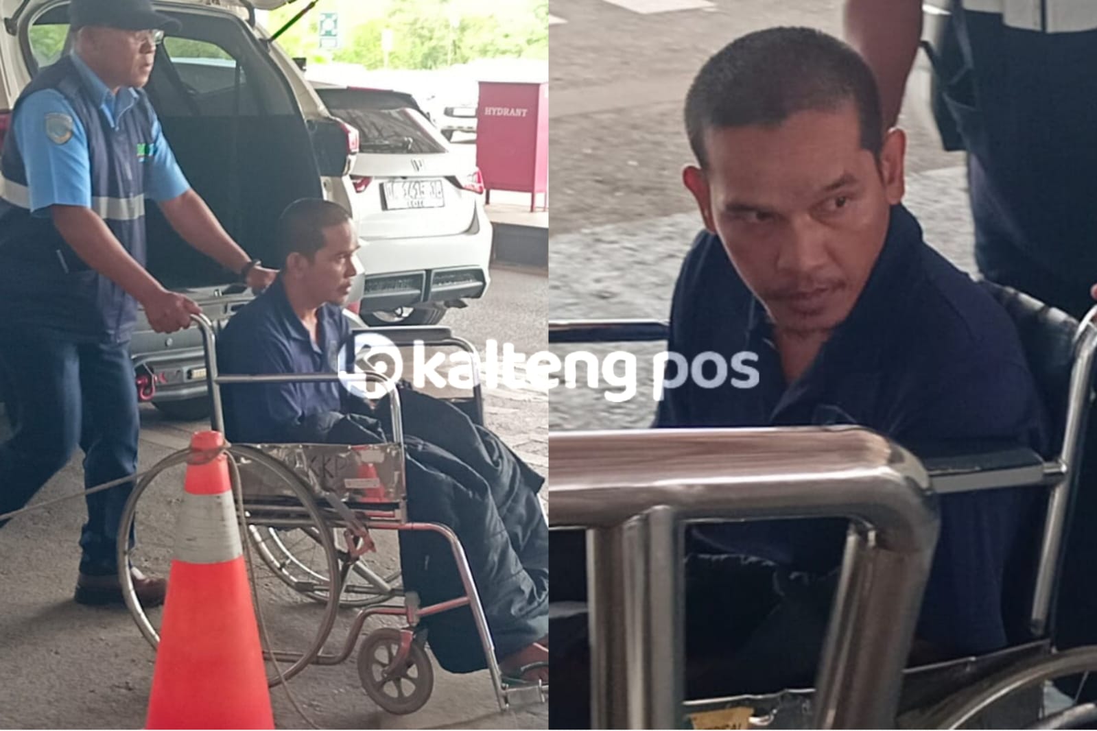 Saleh tiba di Bandara Tjilik Riwut.AGUS PRAMONO/KALTENG POS