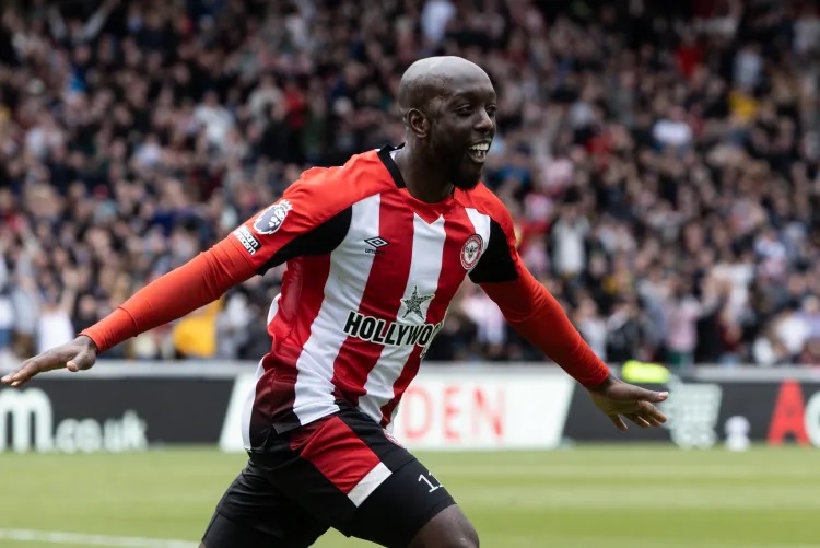 Yoane Wissa, penyerang Brentford. (Sumber: Getty Images)