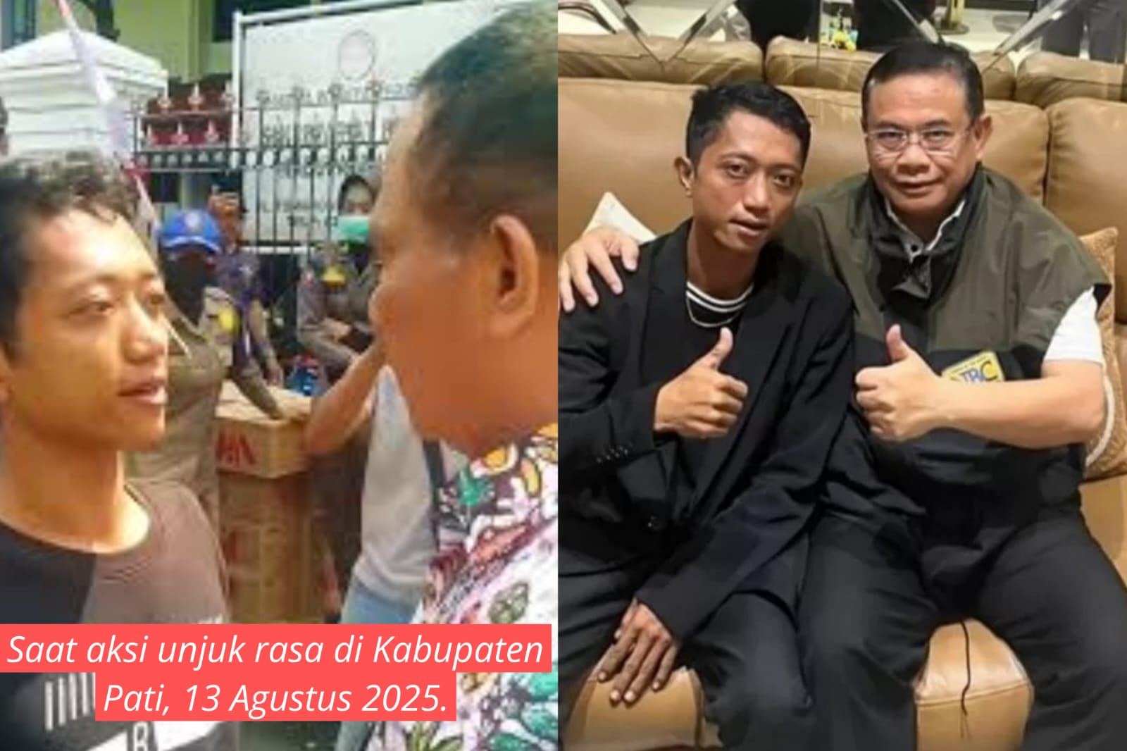 Ahmad Husein berdamai dengan Bupati Pati, Sadewo.