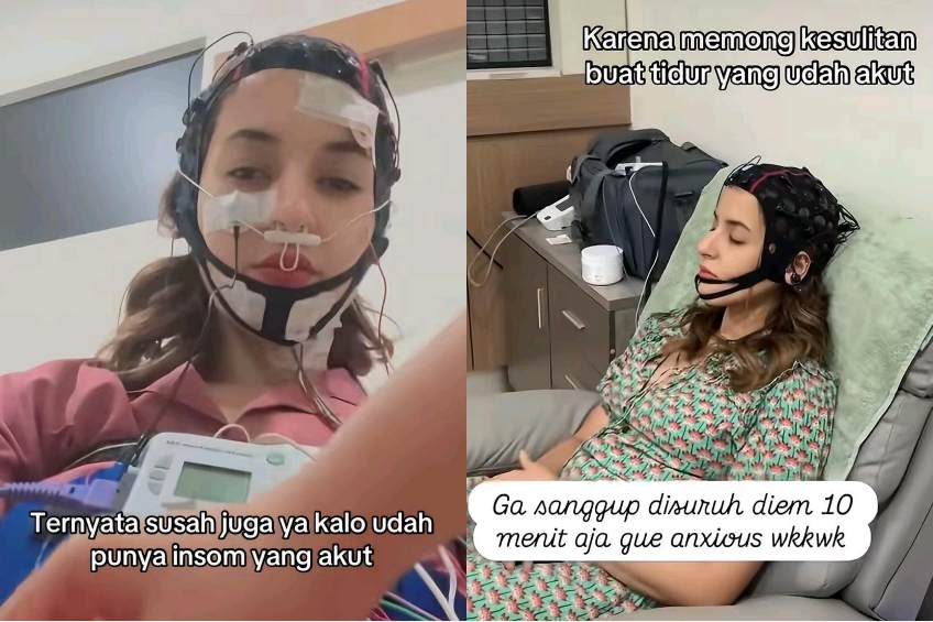 Tasya Farasya saat menjalani terapi insomnia