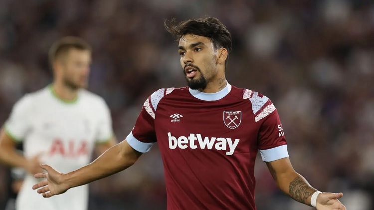 Lucas Paqueta, gelandang serang West Ham United. (Sumber: football365.com)