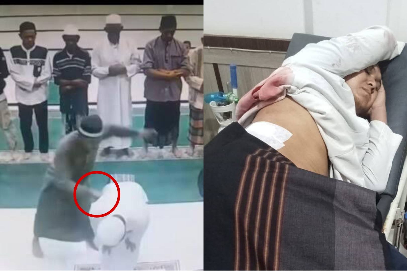 Rekaman CCTV pelaku penusukan imam salat di Morowali