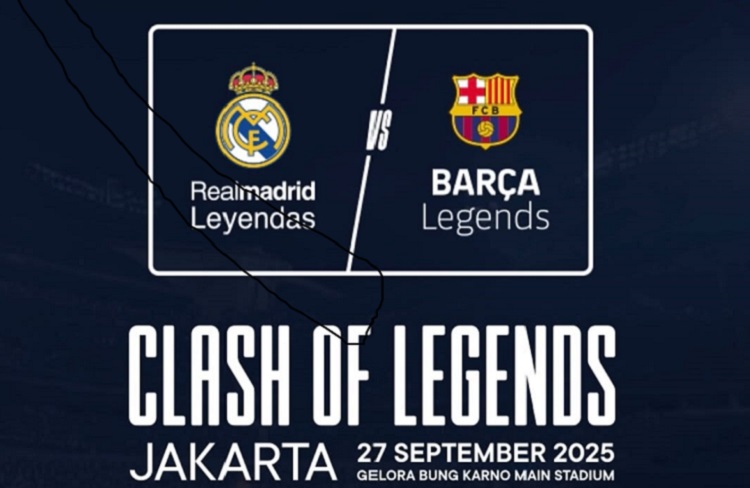 Laga el clasico akan tersaji di SUGBK, Jakarta dengan tajuk Clash of Legend pada bulan September 2025. (Sumber: Instagram @clashoflegends.id)