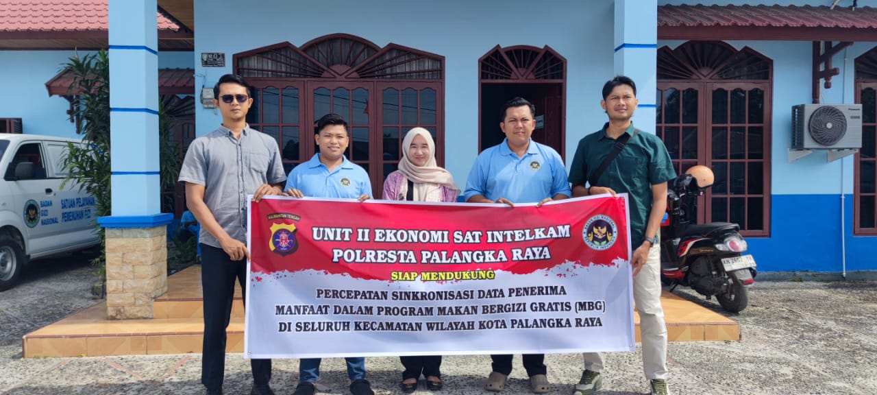 Unit II Ekonomi Sat Intelkam Polresta Palangka Raya sambangi kantor SPPG.