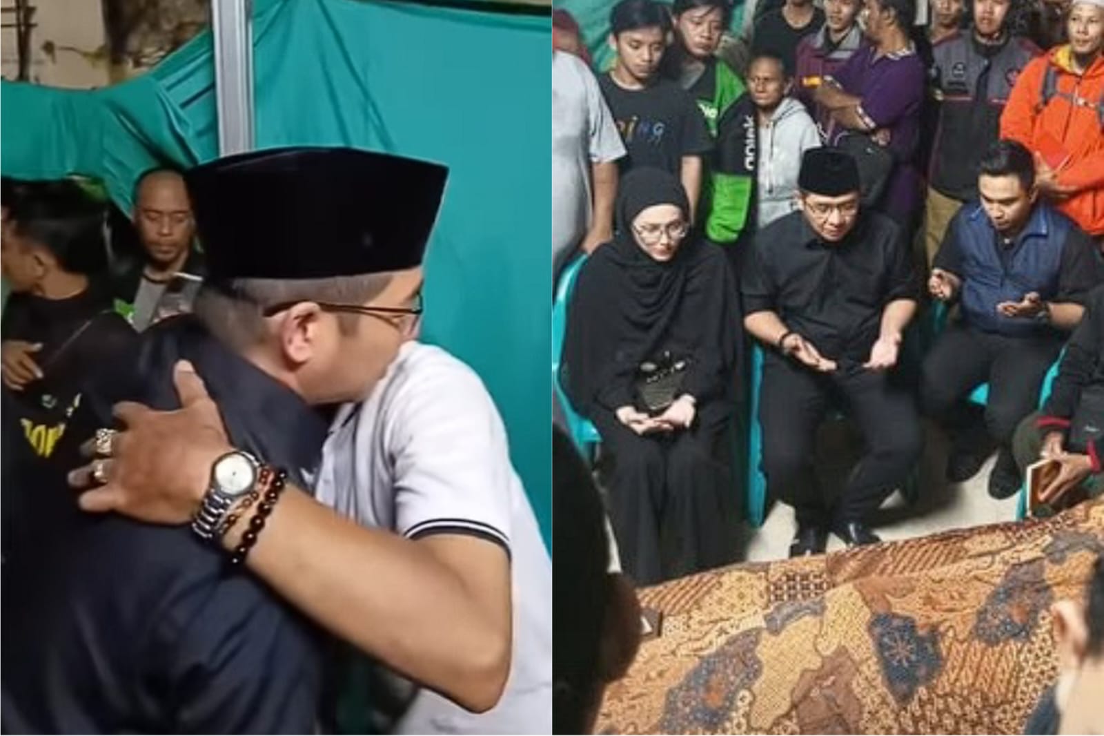 Pasha Ungu saat melayat ke rumah duka Affan Kurniawan