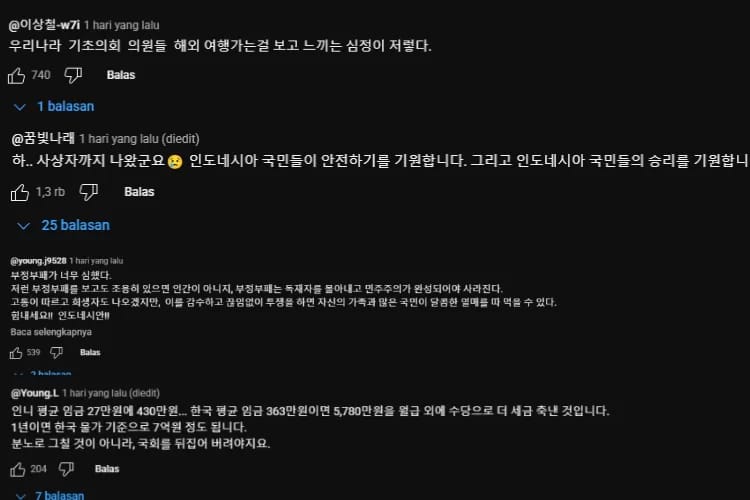 Komentar Knetz tentang demo di Indonesia.