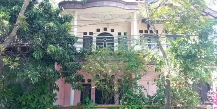 Lokasi temuan mayat satu keluarga di Kelurahan Paoman, Indramayu.
