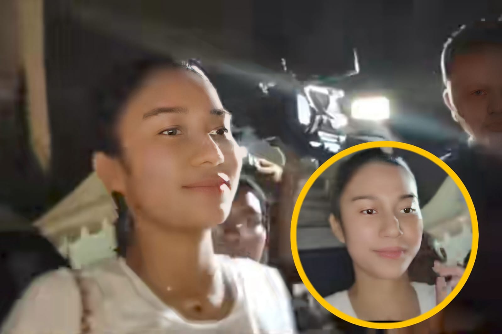Azizah Salsa bungkam saat ditemui awak media.