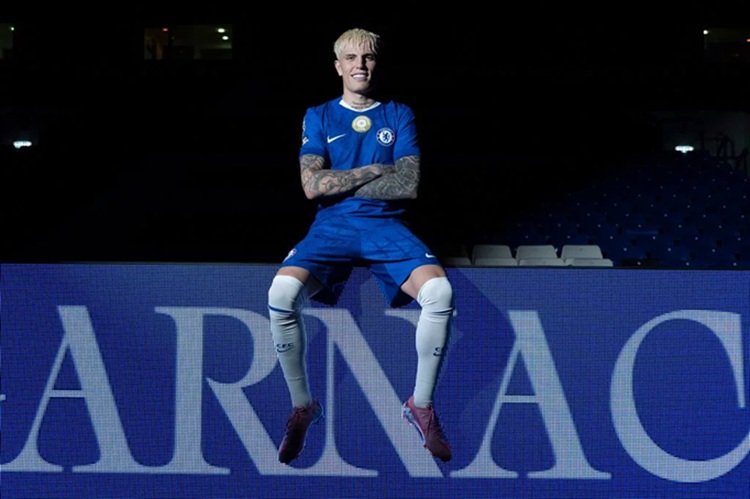 Alejandro Garnacho, Chelsea. (Sumber: Darren Walsh/Chelsea FC via Getty Images)