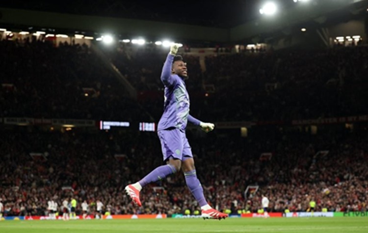 Andre Onana saat masih berseragam Manchester United. (Sumber: @AndreyOnana/X)