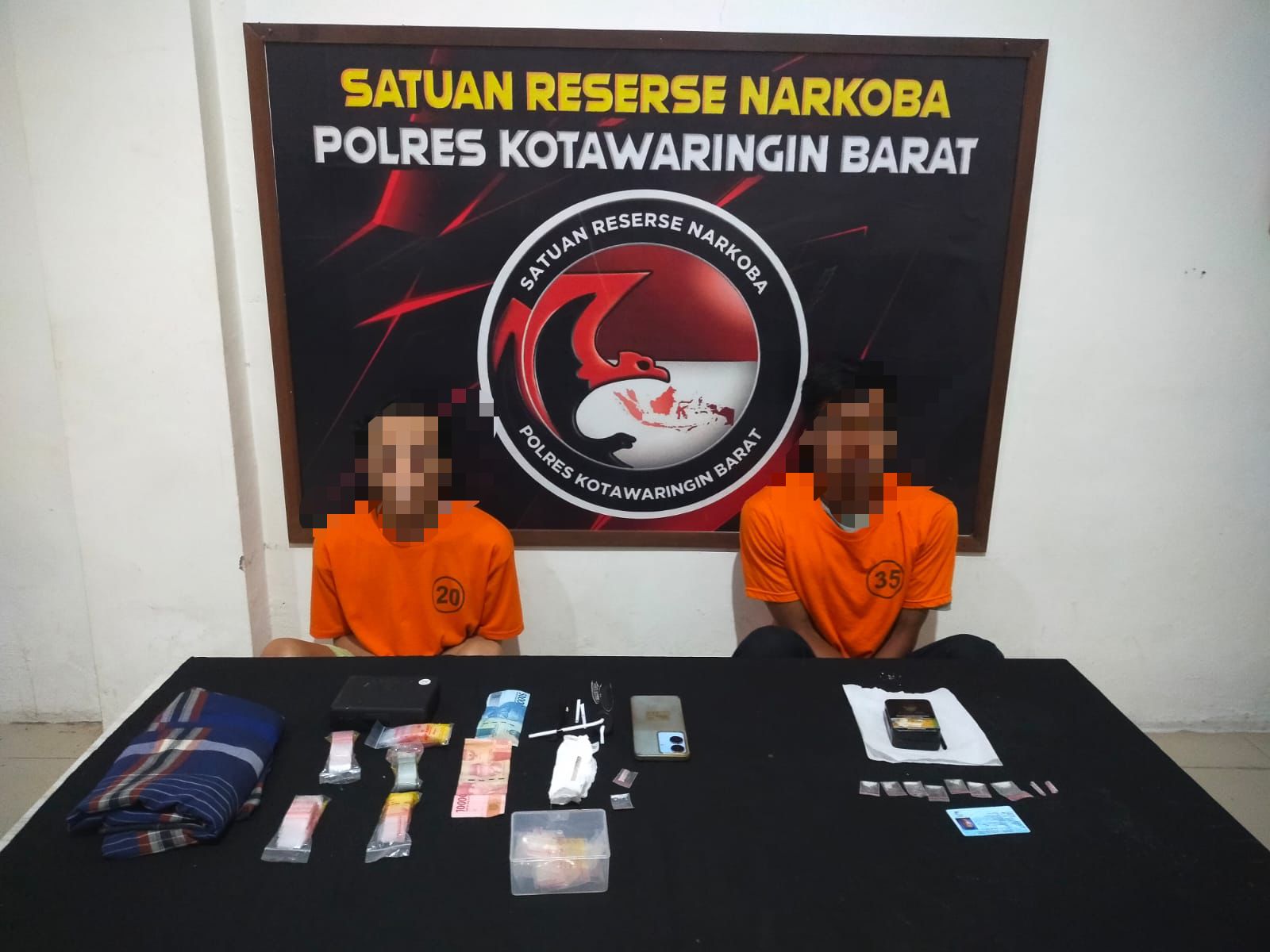 Dua pengedar sabu di amankan Polres Kobar.