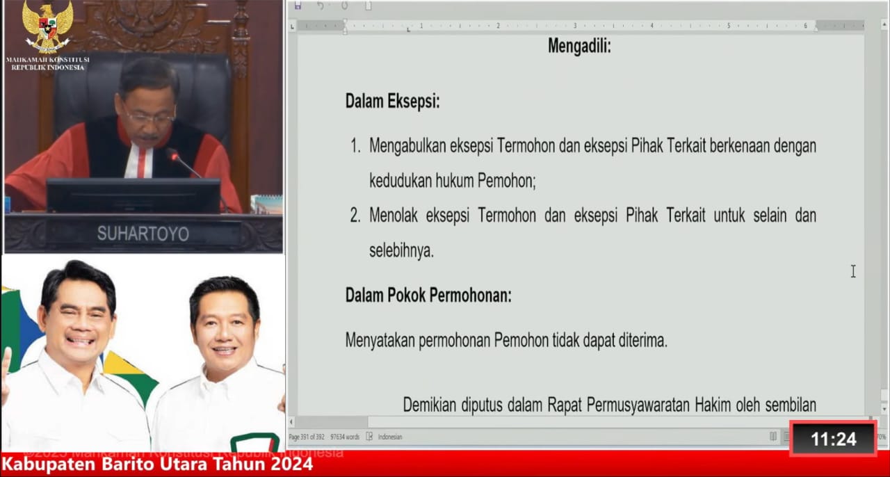 MK menolak gugatan Jimmy-Inry