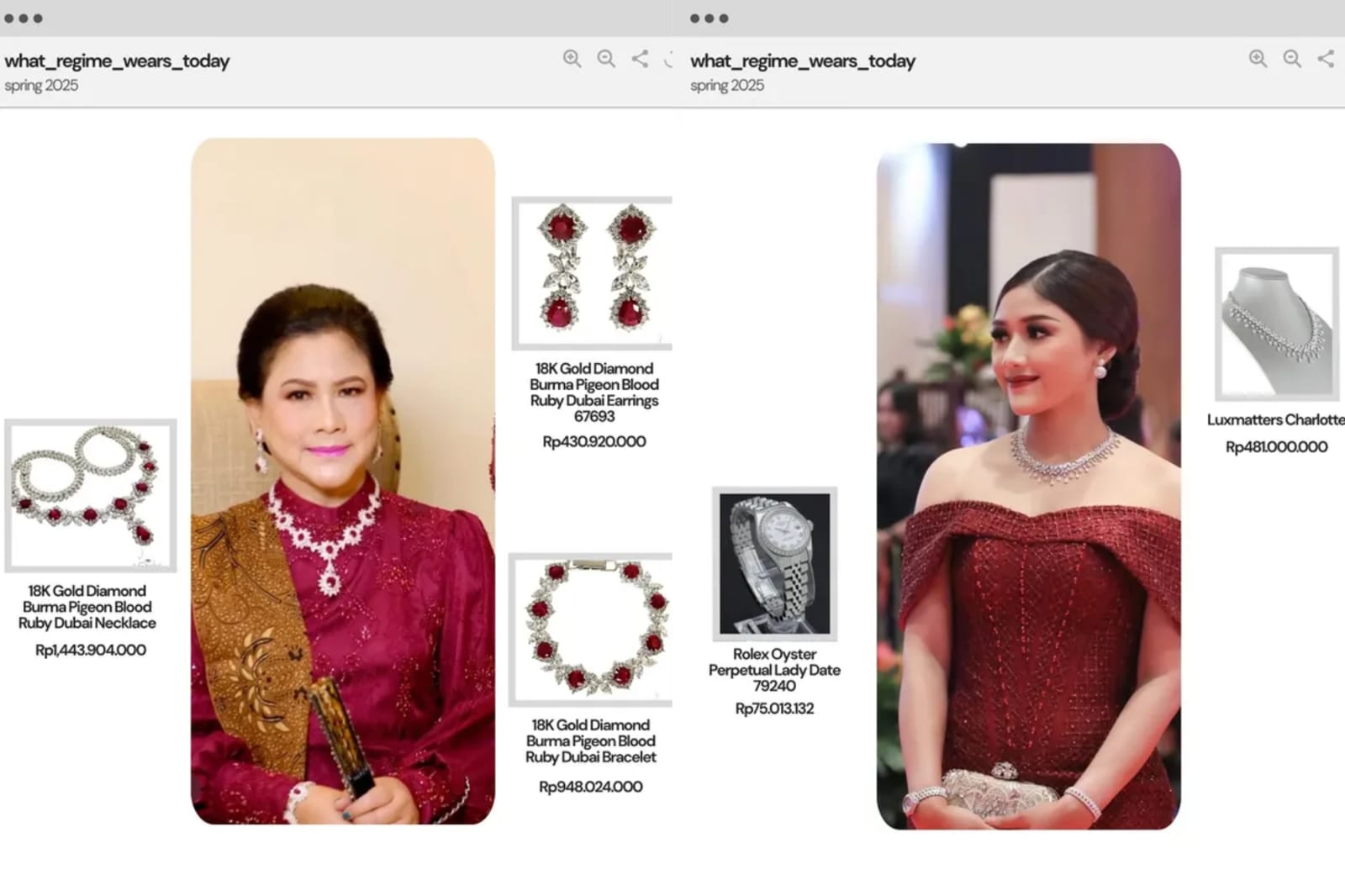 Iriana Jokowi bersama anak dan menantu perempuannya.