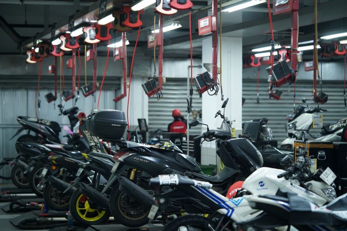 LAYANAN: Yamaha memberikan layanan servis terjamin dan terpercaya.