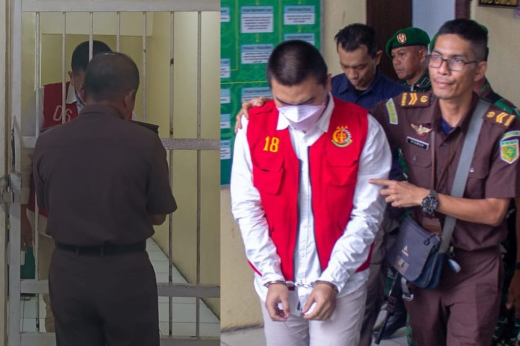 Alvaro Jordan ditempatkan di sel perempuan. AGUS JAYA/KALTENG POS