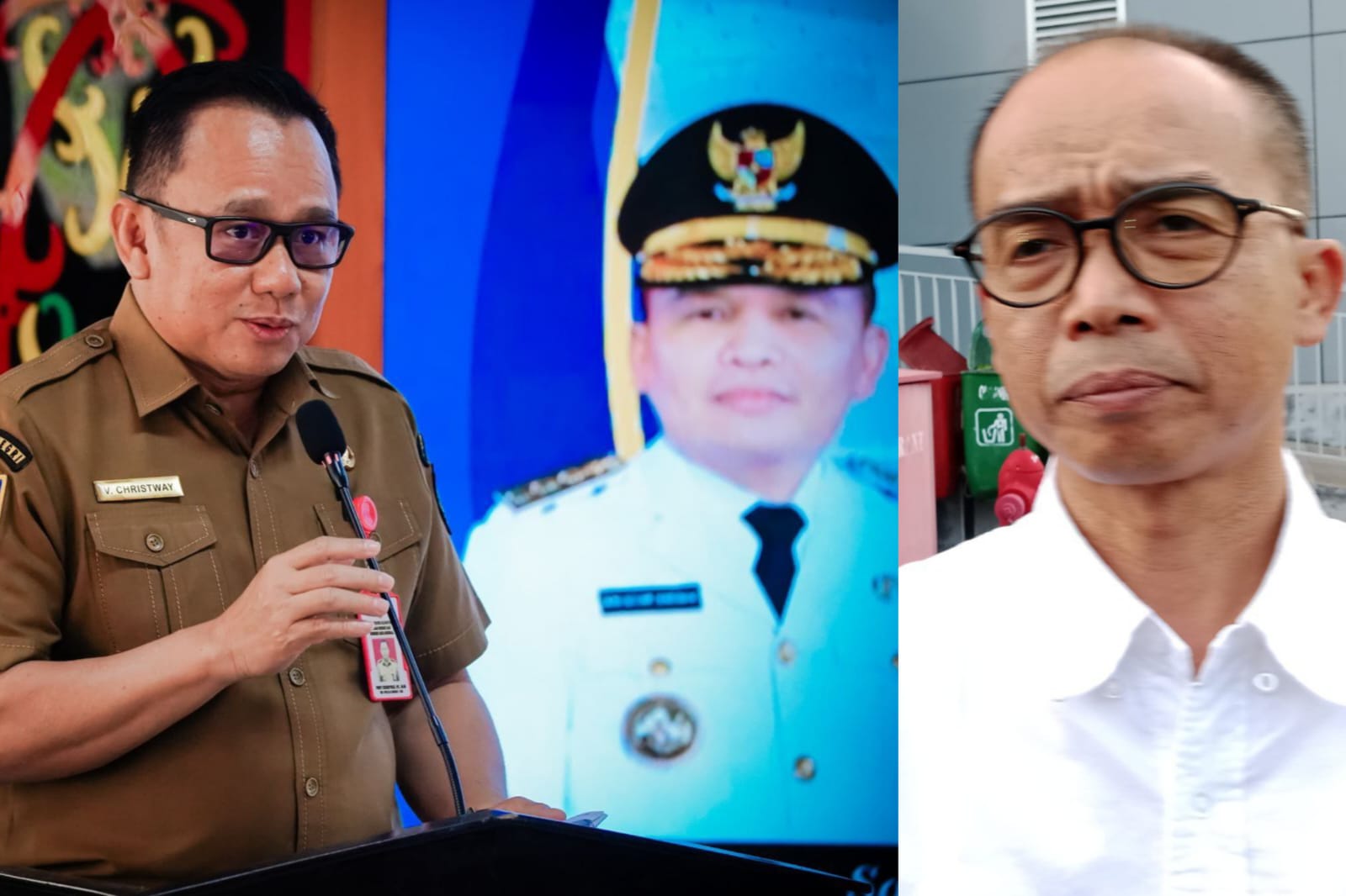 Vent Christway dan Asisten Bidang Intelijen Kejati Kalteng Hendri Hanafi