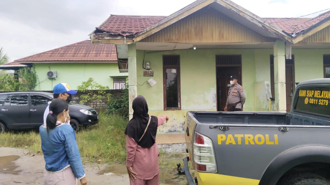 Lokasi kejadian di Baamang.MIFTAH/KALTENG POS