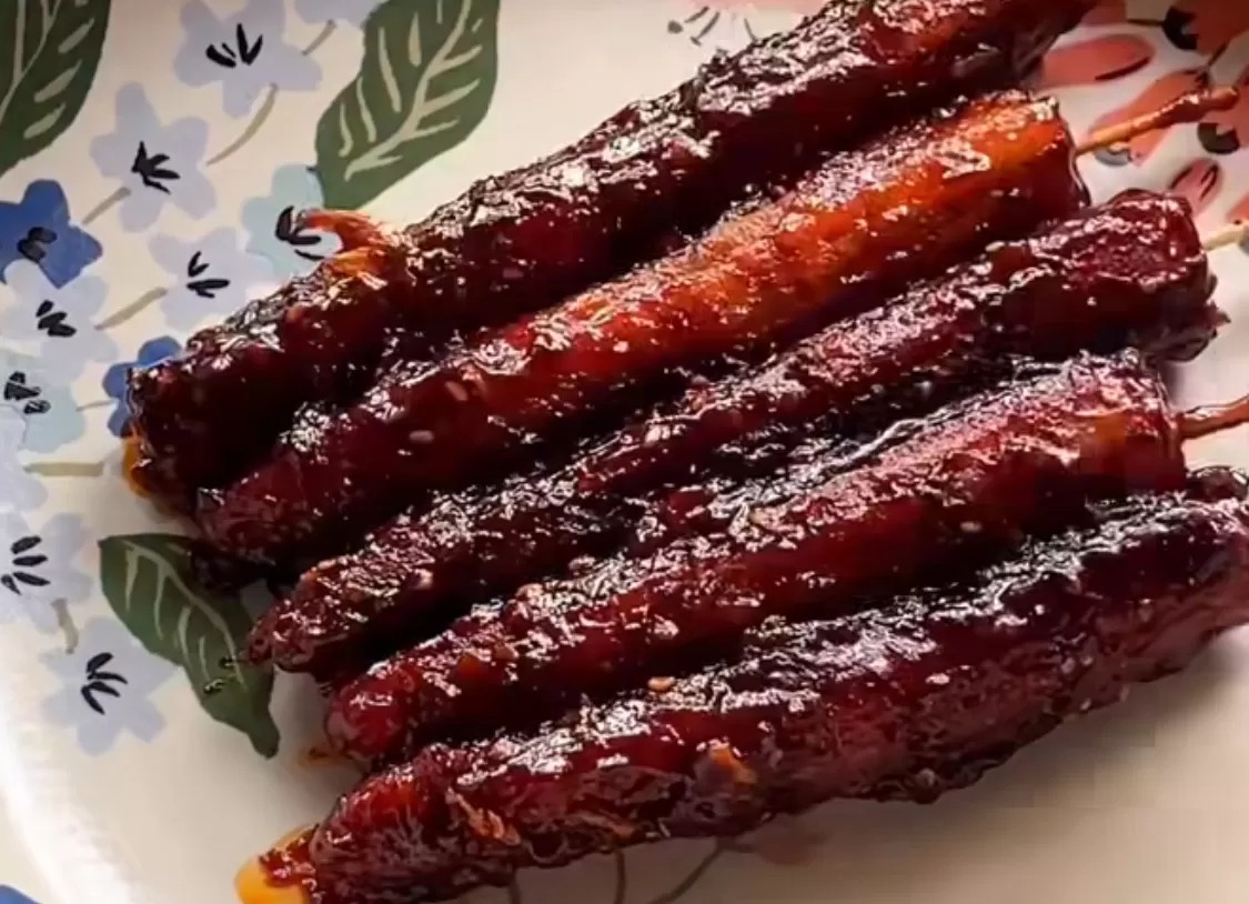 Babycorn Popsicle in Spicy Korean Sauce