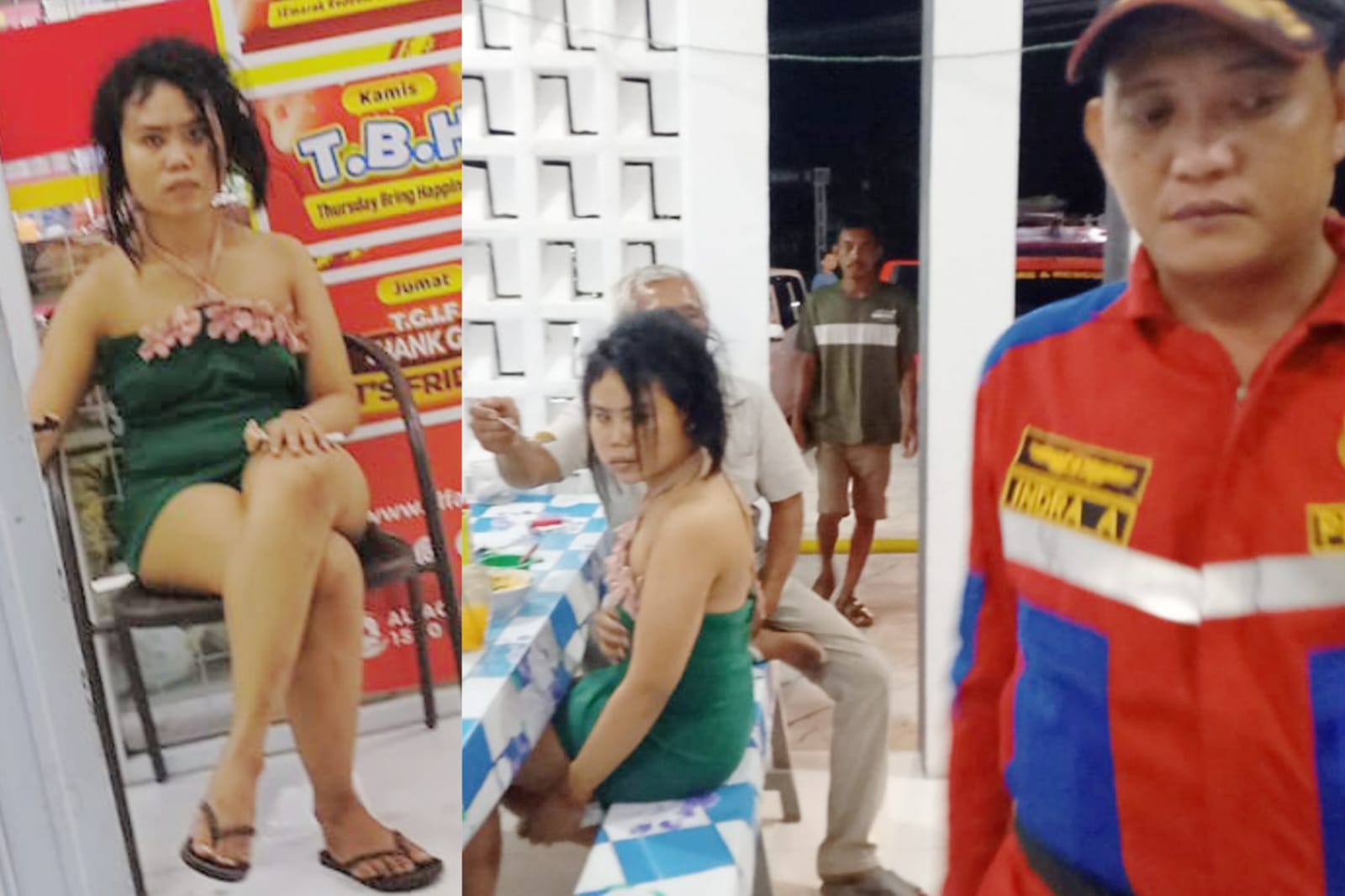 Wanita ODGJ ditemukan berbelanja di minimarket.